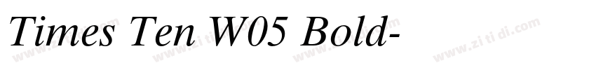 Times Ten W05 Bold字体转换